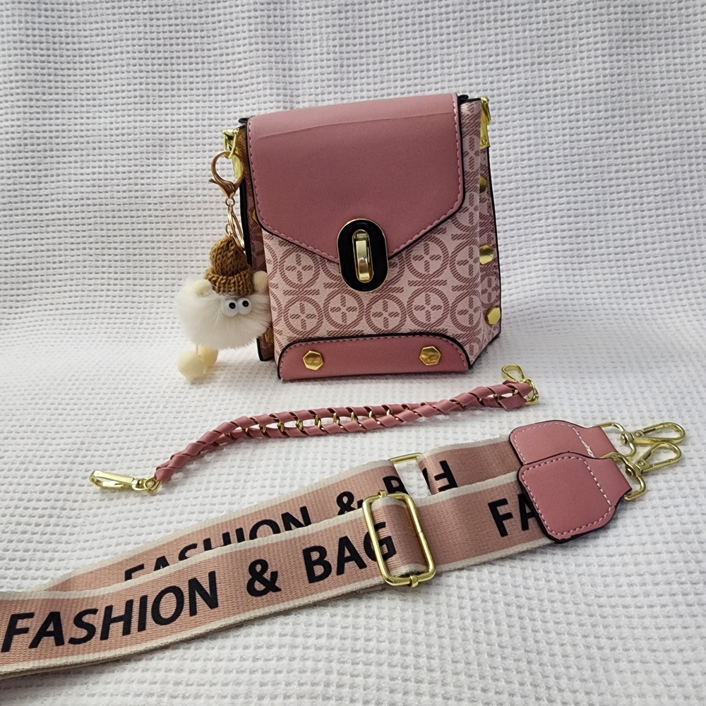 Pink Patterned Women's Bag